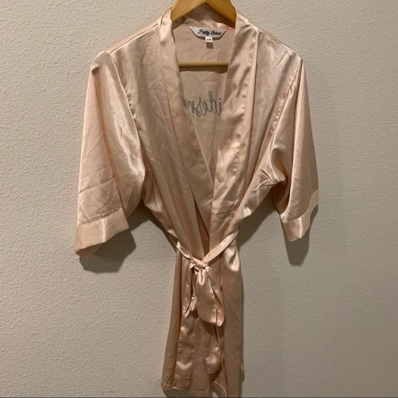 Bridesmaid Robe Rose Pink - Picture 3 of 6